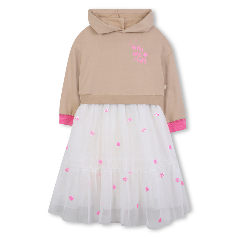 Vestido bimaterial BILLIEBLUSH 
                    GIRL