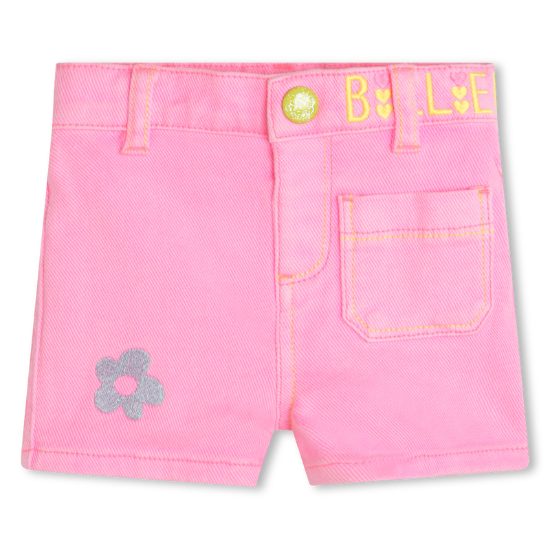 Calções com bolsos e bordados BILLIEBLUSH 
                    GIRL