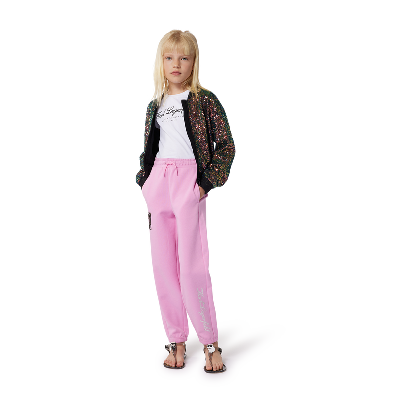Calças de jogging KARL LAGERFELD KIDS 
                    GIRL