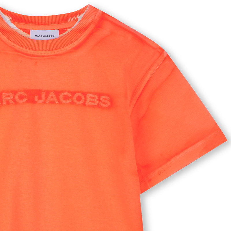 T-shirt de algod&atilde;o com bordado MARC JACOBS 
                        UNISEX