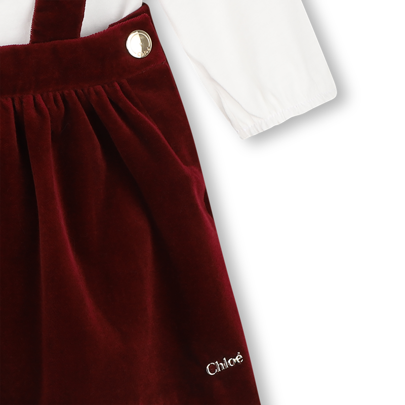 Conjunto vestido e camiseta CHLOE 
                        MENINA