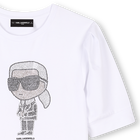 Vestido de manga curta KARL LAGERFELD KIDS 
                    GIRL