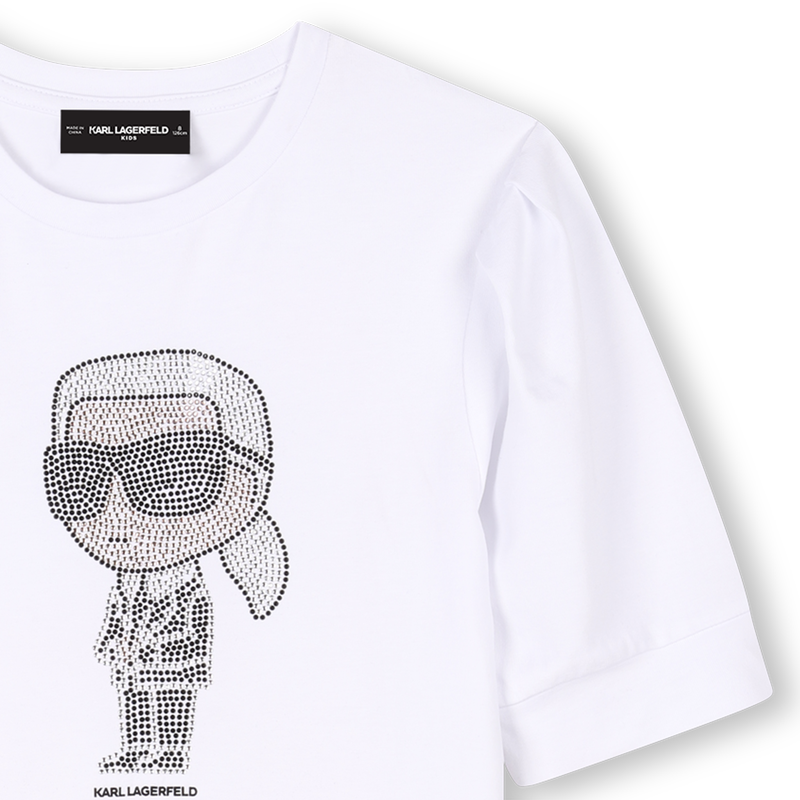 Vestido de manga curta KARL LAGERFELD KIDS 
                        GIRL