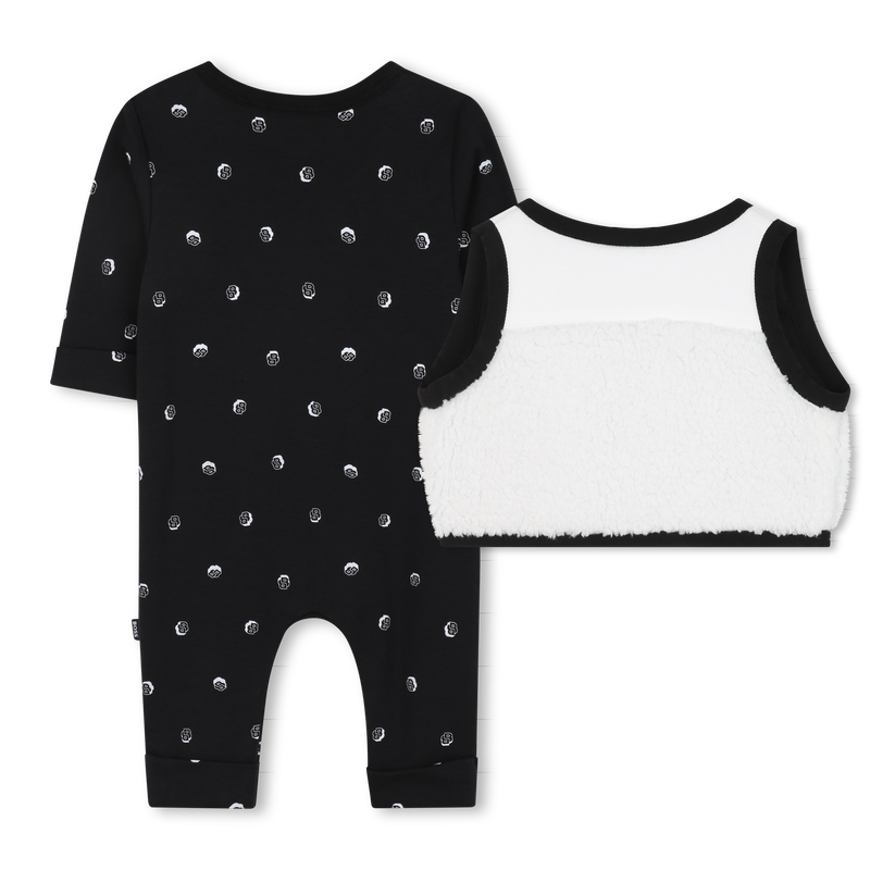Conjunto de macacão e cardigã BOSS 
                    BOY