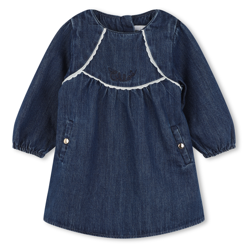 Vestido de ganga e collants CHLOE 
                    GIRL