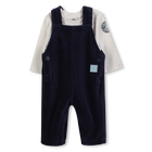 Conjunto de jardineira de veludo cotel&ecirc; TIMBERLAND 
                    BOY
