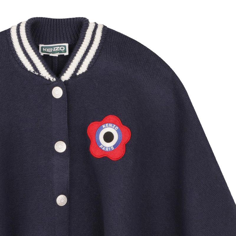 Capa de malha com emblemas KENZO KIDS 
                    GIRL
