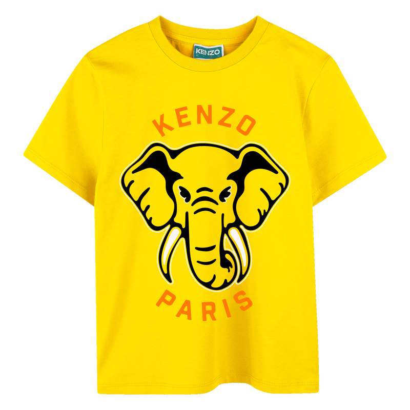 T-shirt manga curta em algod&atilde;o KENZO KIDS 
                        UNISEX