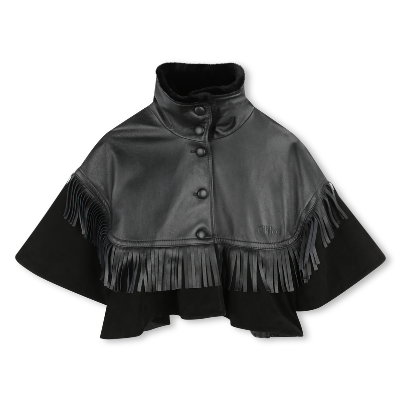 Jaqueta capa com franjas CHLOE 
                    GIRL