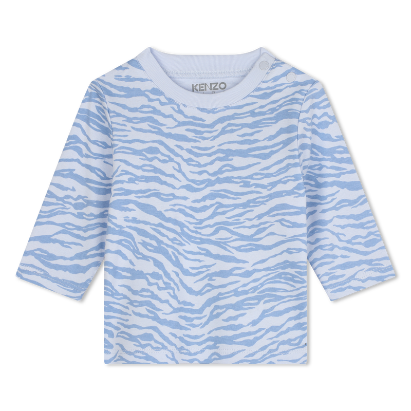 Cotton T-Shirt & Overalls KENZO KIDS 
                    BOY