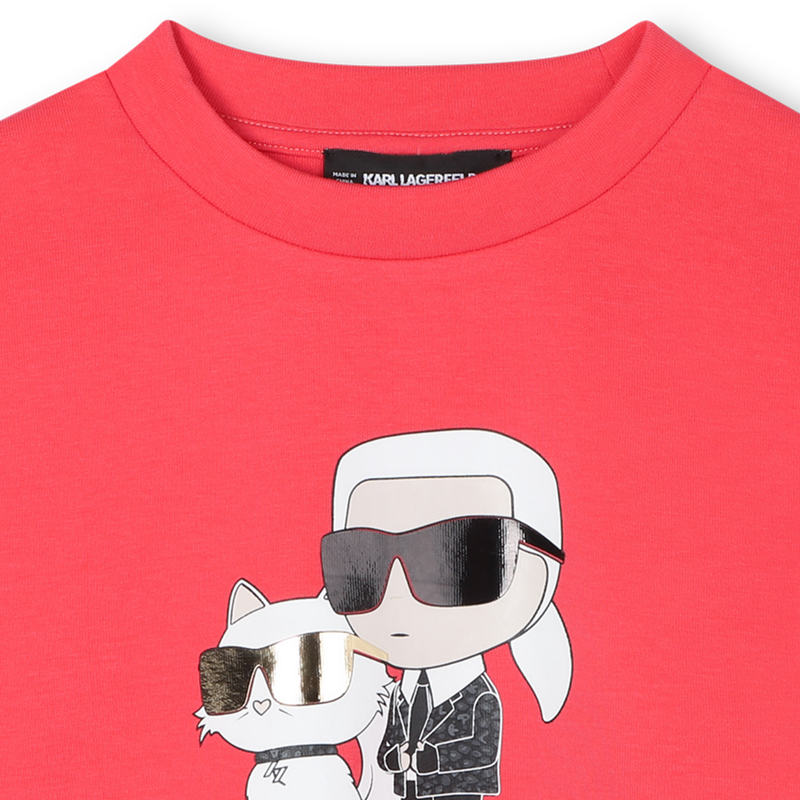 Moletom duplo jersey KARL LAGERFELD KIDS 
                    GIRL
