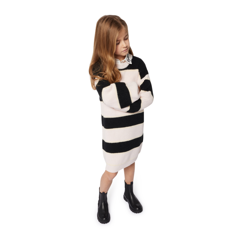 Vestido às riscas bicolores SONIA RYKIEL 
                    GIRL