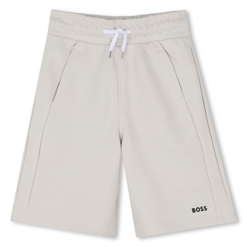 Bermudas de molet&atilde;o lisas BOSS 
                        BOY