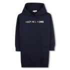 Vestido com capuz de l&atilde; MICHAEL KORS 
                    GIRL