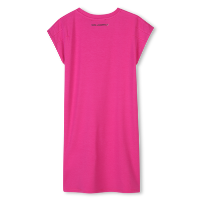 Vestido de manga curta KARL LAGERFELD KIDS GIRL