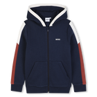 Cardigan  com capuz, AZUL MARINHO, hi-res