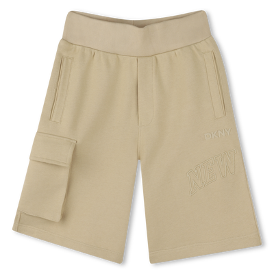 Bermudas em molet&atilde;o de algod&atilde;o DKNY UNISEX