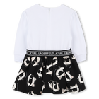 Vestido de manga comprida KARL LAGERFELD KIDS 
                    GIRL