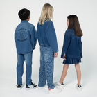 Saia jeans plissada BILLIEBLUSH 
                    GIRL
