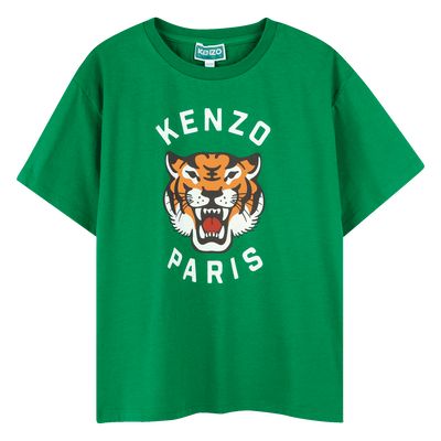 T-shirt algodão estampado KENZO KIDS BOY