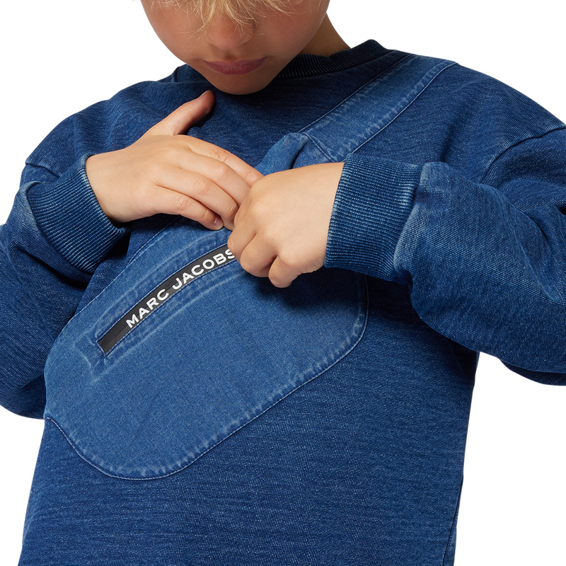 Sweatshirt molet&atilde;o estampada MARC JACOBS 
                        BOY