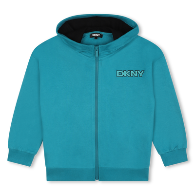 Casaco em molet&atilde;o com capuz DKNY UNISEX