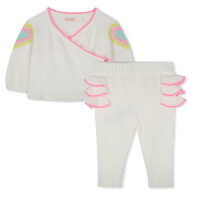 Conjunto de malha de algod&atilde;o BILLIEBLUSH GIRL