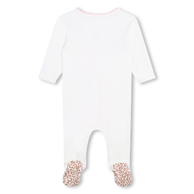 Pijama em algod&atilde;o com bot&otilde;es KENZO KIDS GIRL