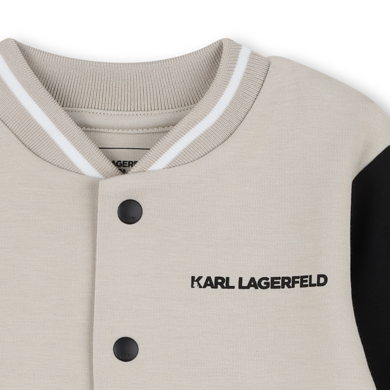Conjunto de casaco e calças em jersey duplo KARL LAGERFELD KIDS 
                    BOY