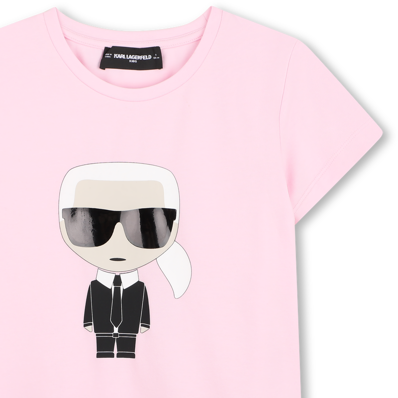 T-SHIRT ILUSTRAÇÃO CHOUPETTE KARL LAGERFELD KIDS 
                        GIRL