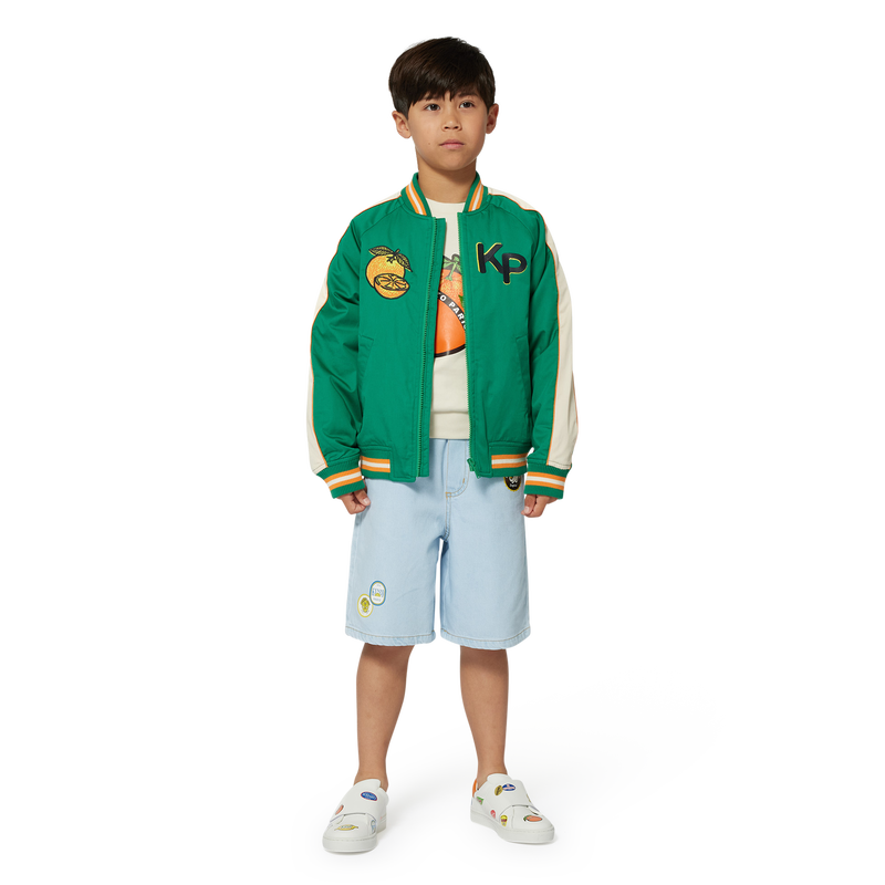 Bermudas com bordado KENZO KIDS 
                        BOY