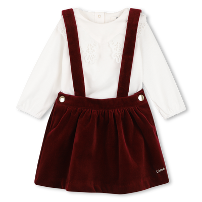 Conjunto vestido e camiseta CHLOE MENINA