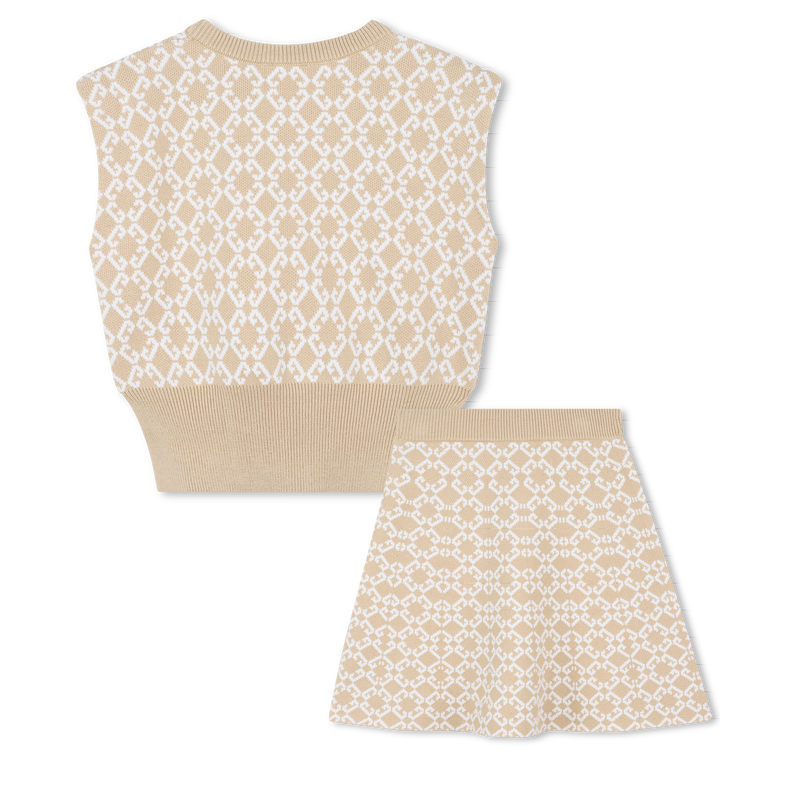 Conjunto de camisola e saia skater GIVENCHY 
                    GIRL