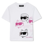 T-shirt de manga curta KARL LAGERFELD KIDS 
                    GIRL