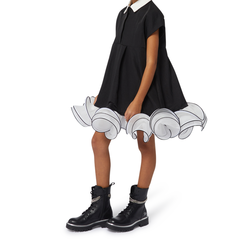Botins em pele com correntes KARL LAGERFELD KIDS 
                        GIRL