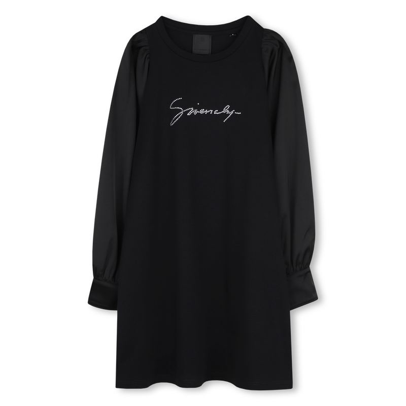 Vestido com mangas de cetim GIVENCHY 
                        GIRL