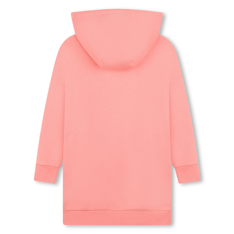 Vestido de moletão com capuz KENZO KIDS 
                    GIRL