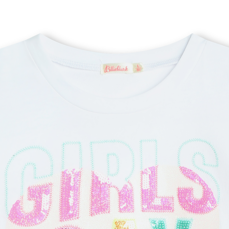 T-shirt com folhos BILLIEBLUSH 
                    GIRL