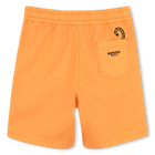 Bermudas algod&atilde;o com emblema KENZO KIDS 
                    BOY