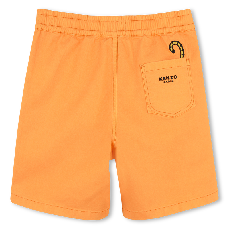 Bermudas algod&atilde;o com emblema KENZO KIDS 
                        BOY