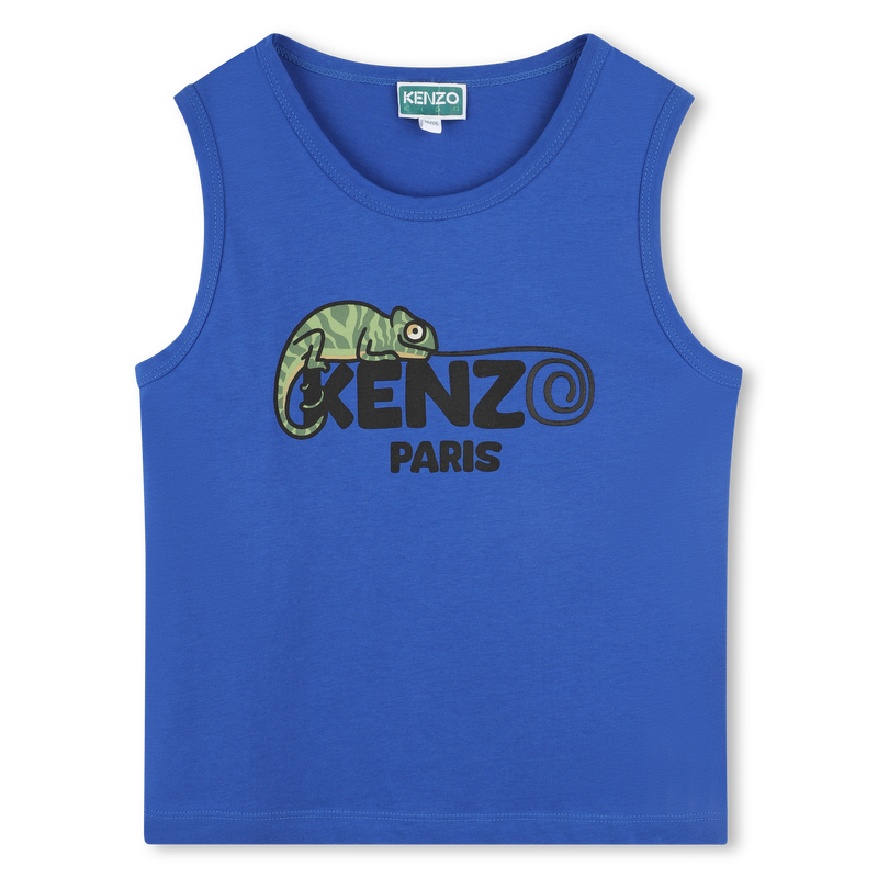 T-shirt sem mangas log&oacute;tipo KENZO KIDS 
                        BOY