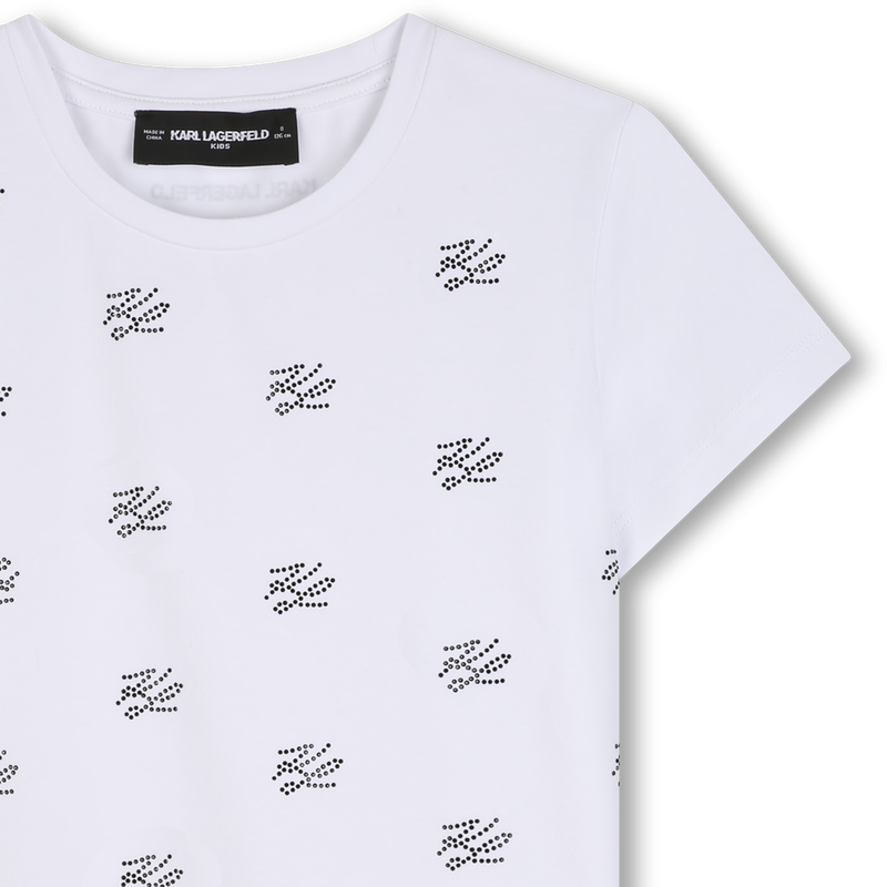 Camiseta de mangas curtas KARL LAGERFELD KIDS 
                        GIRL