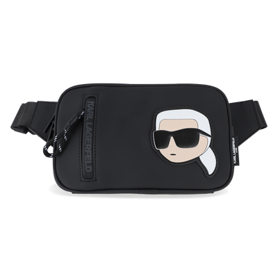 Pochete em tecido revestido com efeito de borracha KARL LAGERFELD KIDS BOY