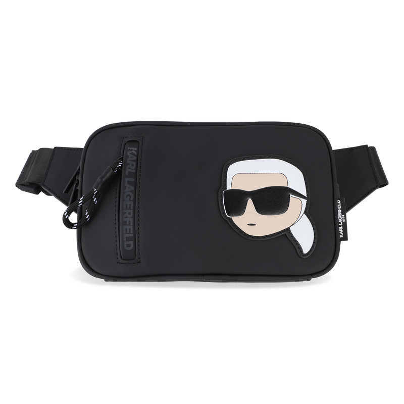 Pochete em tecido revestido com efeito de borracha KARL LAGERFELD KIDS 
                        BOY