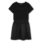 Vestido de mangas curtas KARL LAGERFELD KIDS 
                    GIRL