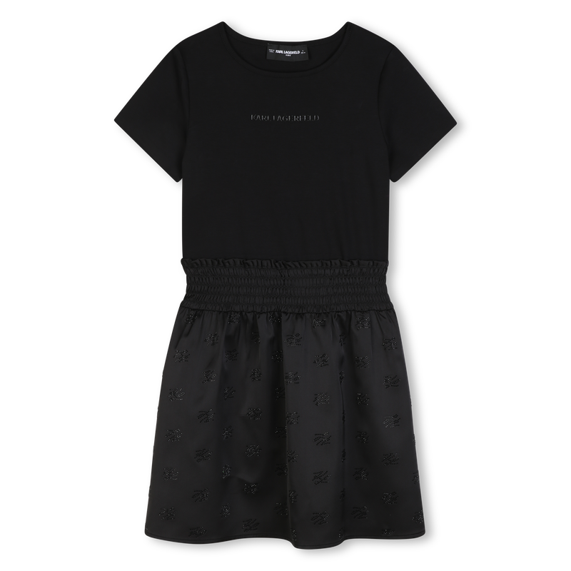Vestido de mangas curtas KARL LAGERFELD KIDS 
                        GIRL