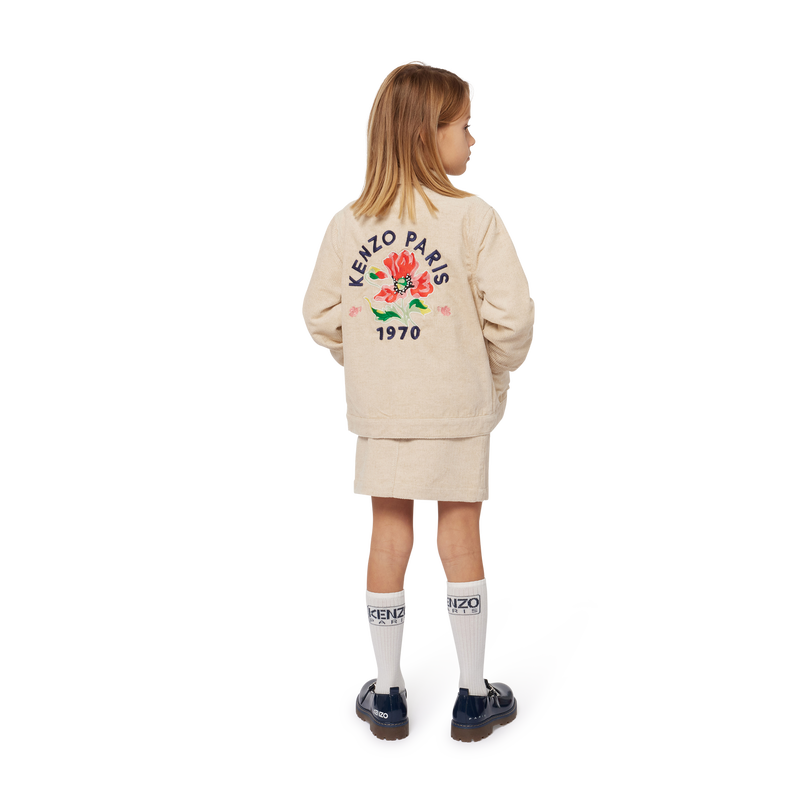Velvet Press-Stud Jacket KENZO KIDS 
                    GIRL