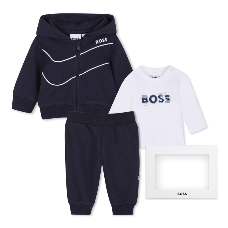 Conjunto de cal&ccedil;a, cardig&atilde; e camiseta BOSS 
                        BOY