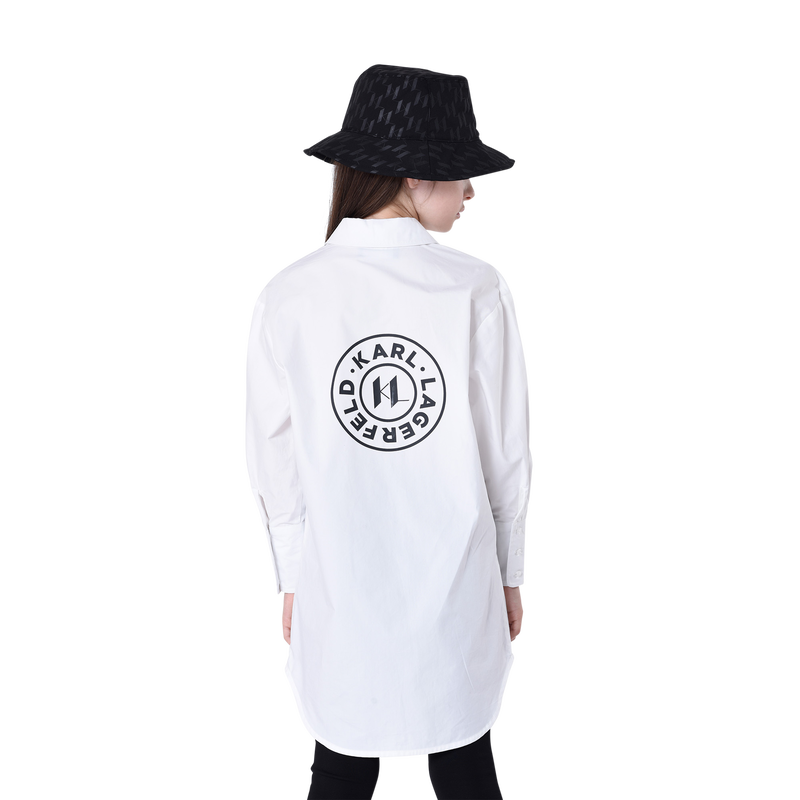 Shirt dress with logo KARL LAGERFELD KIDS 
                    GIRL