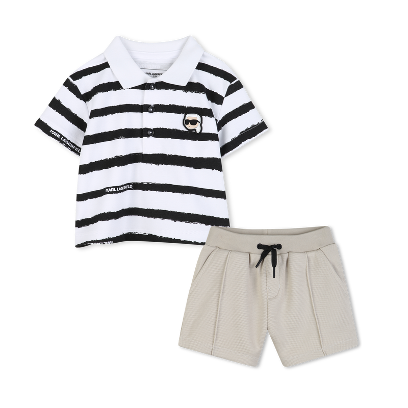 CONJUNTO POLO E CAL&Ccedil;&Otilde;ES KARL LAGERFELD KIDS 
                        BOY